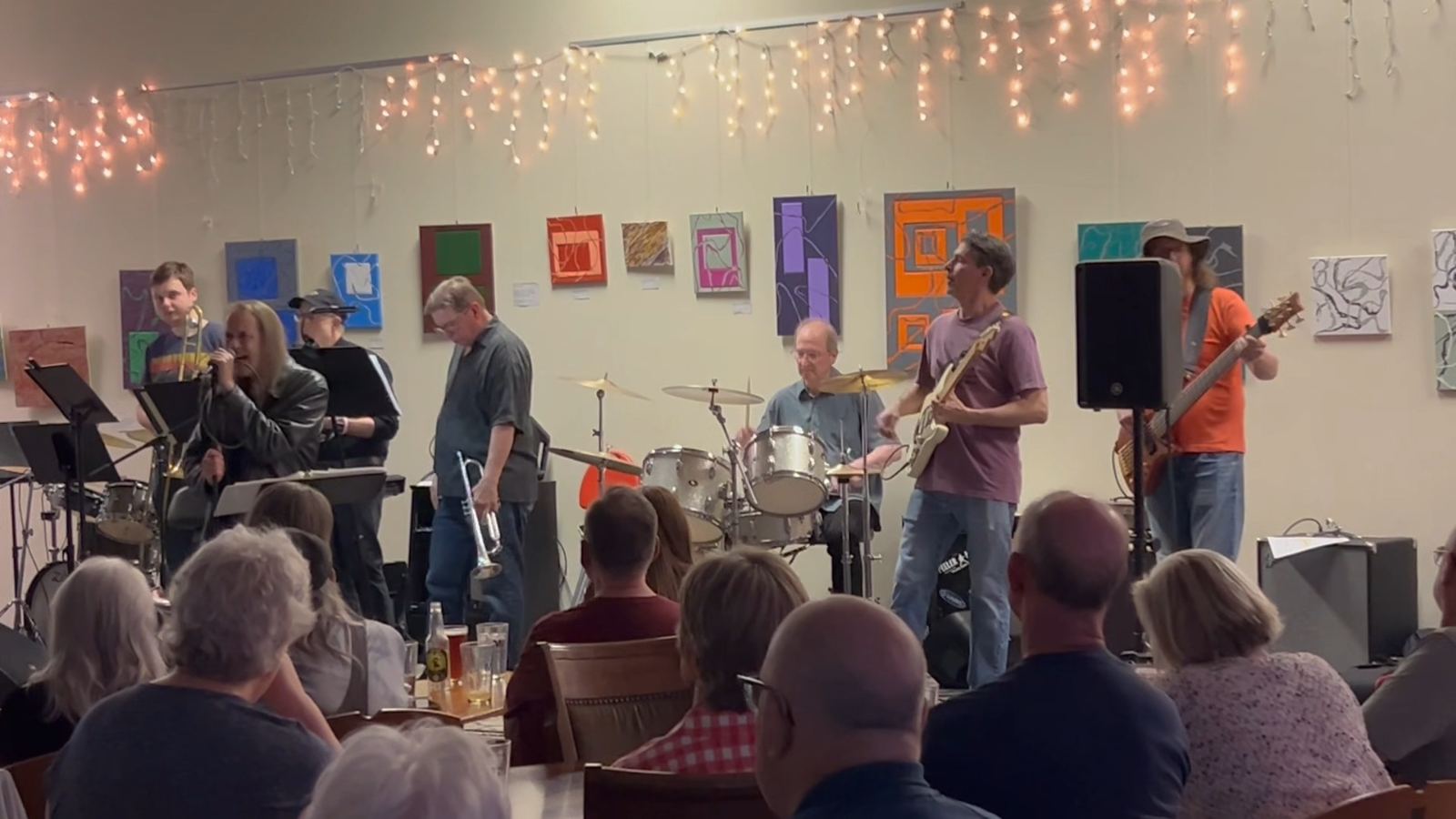 Roundabout playing to a full room at Mi Element in Midland, Michigan
